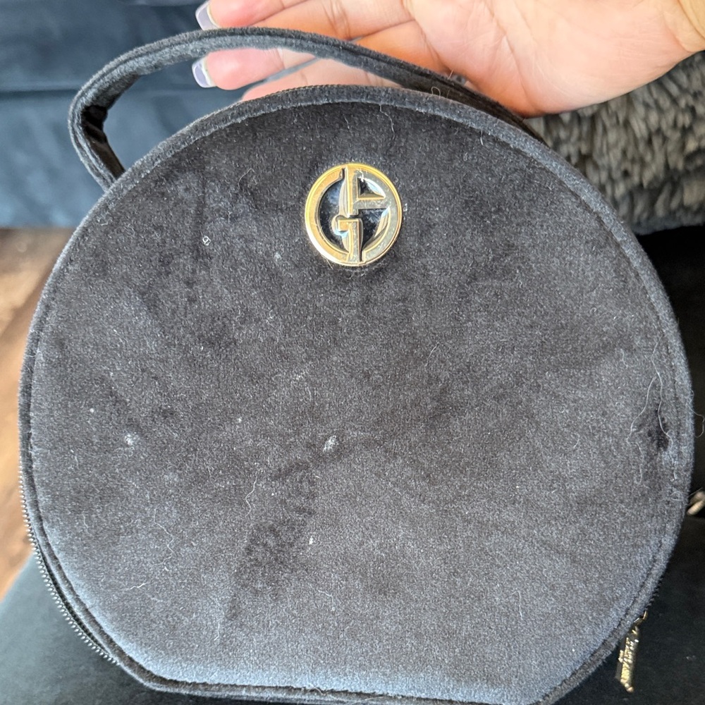 Giorgio Armani Black Satin Interior